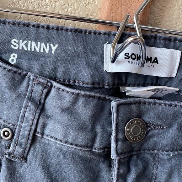 Sonoma Skinny size 8 Charcoal jeans - Picture 4 of 5